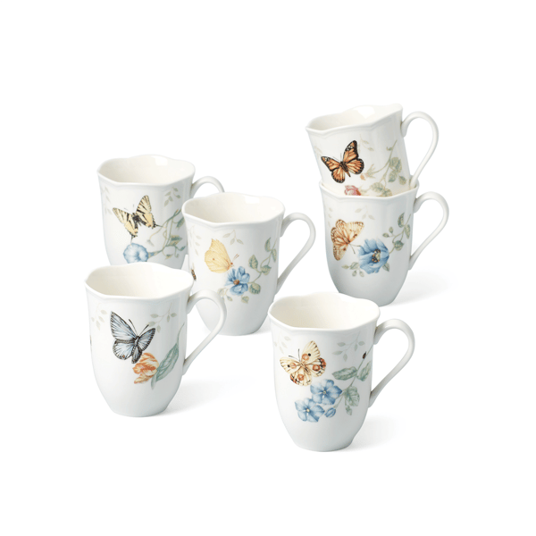 Lenox® Butterfly Meadow® Mugs - Set of 6