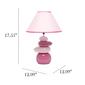 Simple Designs Pink Shades of Ceramic Stone Table Lamp - image 10