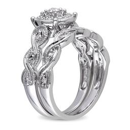 Loveblooms™ 1/5ctw. Round Diamonds Bridal Ring Set