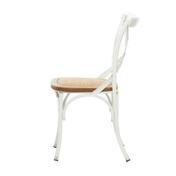 9th & Pike® White Metal Farmhouse Dining Chairs