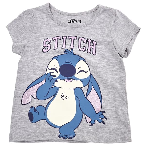 Girls (7-12) Disney Short Sleeve Blushing Stitch Tee