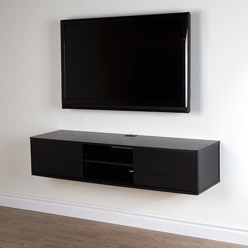 South Shore  56in. Wall Mount Console - Black
