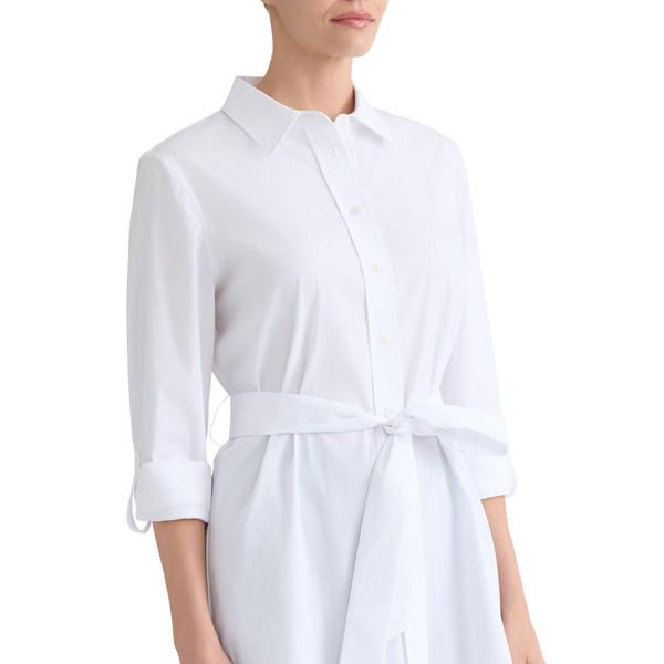 Petite Jones New York Long Sleeve Tie Waist Button Front Blouse