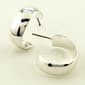 Freedom Nickel Free SilverTone Wide Hoop Earrings - image 1