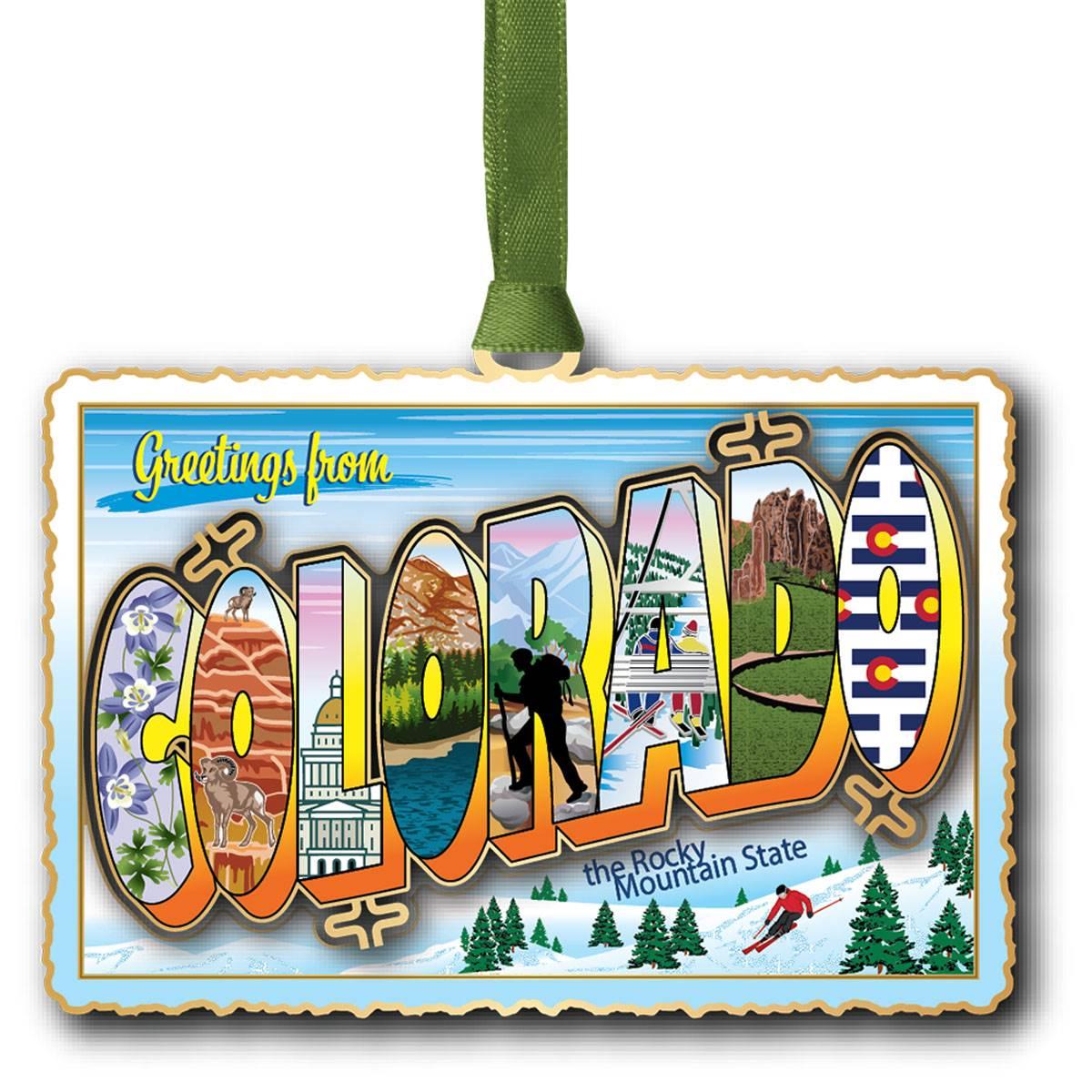 Beacon Design Colorado Vintage Postcard Ornament