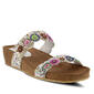 Womens Azura Style Bahama Wedge Slide Sandals - image 1