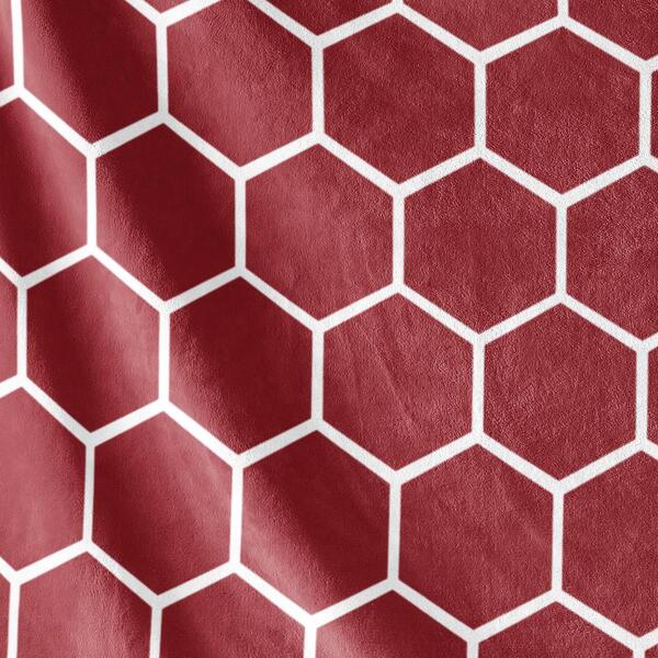 Spirit Linen Home&#8482; Velvet Plush Honeycomb Throw Blanket