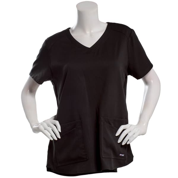 Womens Grey''s Anatomy Short Sleeve 4-Pocket V-Neck Scrub Top - image 