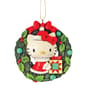 Jim Shore Hello Kitty Wreath Hanging Christmas Ornament - image 1
