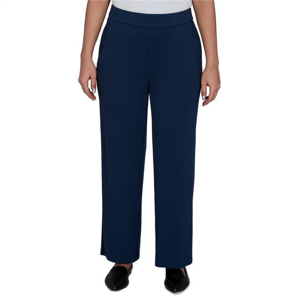 Womens Alfred Dunner Good To Go Pull On Pants - Short Length - image 