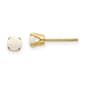 Gemstone Classics&#40;tm&#41; Yellow Gold 4mm Opal Stud Earrings - image 1