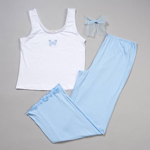 Juniors Rampage Butterfly Tank & Long Leg Pant Pajama Set