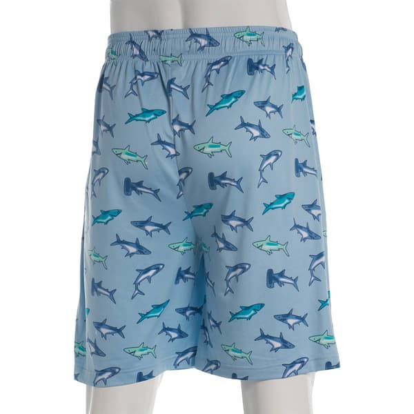 Mens Preswick & Moore® Shark Drawstring Pajama Shorts