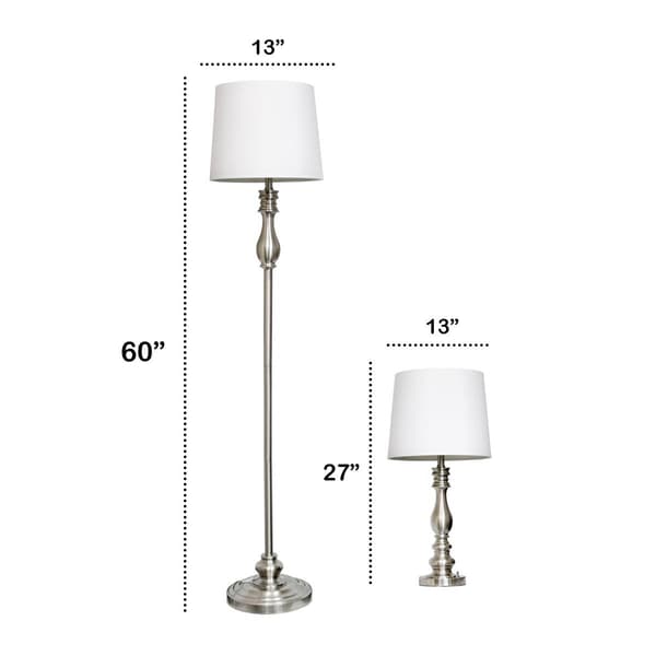 Lalia Home Perennial Morocco Classic 3pc. Metal Lamp Set