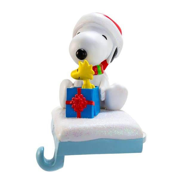Kurt Adler 4.6in. Snoopy & Woodstock Stocking Holder