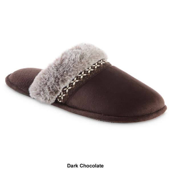 Womens Isotoner Microsuede Aria Clog Slippers