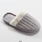 Womens Ellen Tracy Marled Knit Scuff Faux Fur Collar Slippers - image 5