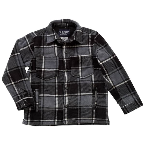 Boys (8-20) Architect® Sherpa Lined Nordic Shacket - Black