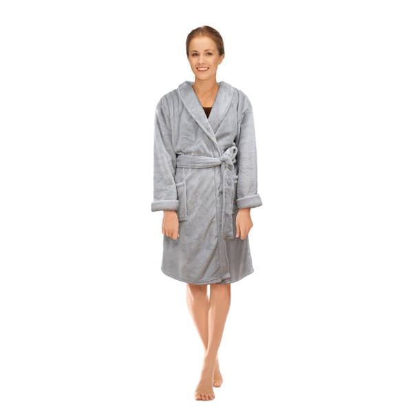 Womens Hotel Luxe Plush Velvet Robe - image 
