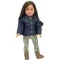 Sophia&#39;s® Ruffled Jean Jacket &amp; Animal Leggings Set - image 2