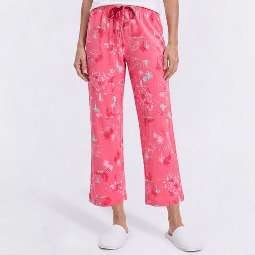 Womens HUE Relaxing On The Riviera Printed Capris - image 