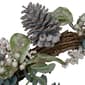 Northlight Seasonal Pumpkin and Pine Cones Fall Wreath - image 3