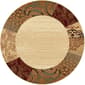 Tayse Elegance Sedona Beige Round Area Rug - 5'3 - image 1