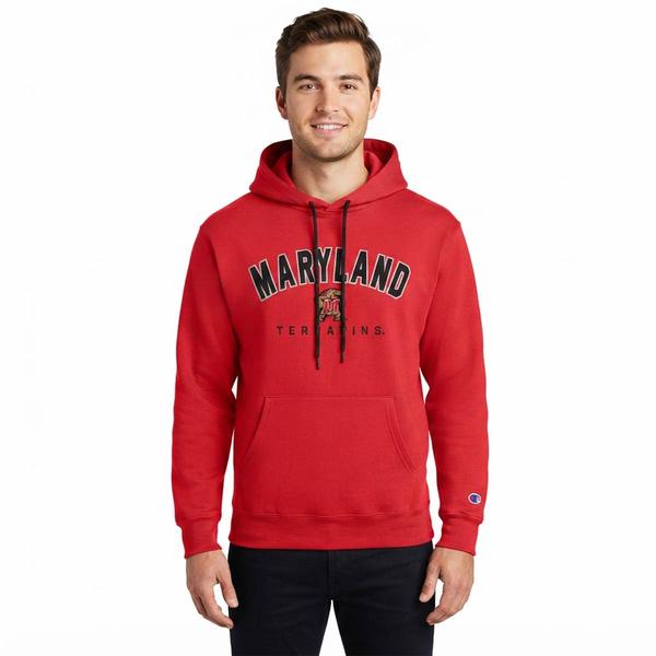 Mens Champion UMD Pullover Hoodie - image 