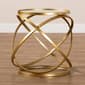 Baxton Studio Desma Gold Finished Metal/Mirrored Glass End Table - image 5