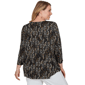 Plus Size Emaline Key Items 3/4 Sleeve Abstract Dot Tee - image 2