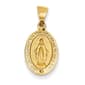 Gold Classics&#40;tm&#41; 14kt.Gold Polished Miraculous Medal Charm - image 1