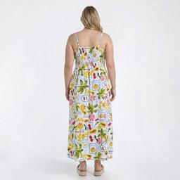 Juniors Plus Jolie & Joy Greek Airflow Bra Cup Bodice Dress