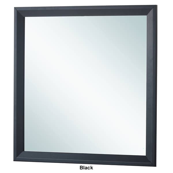 Passion Furniture Classic Square Framed Dresser Mirror - 36x36