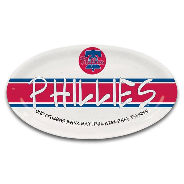 Magnolia Lane Philadelphia Phillies Melamine Oval Tray - image 