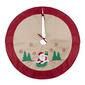 Northlight Seasonal 36in. Santa Embroidered Christmas Tree Skirt - image 2