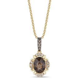 Le Vian(R) Gold Smoky Quartz Nude Diamond Pendant