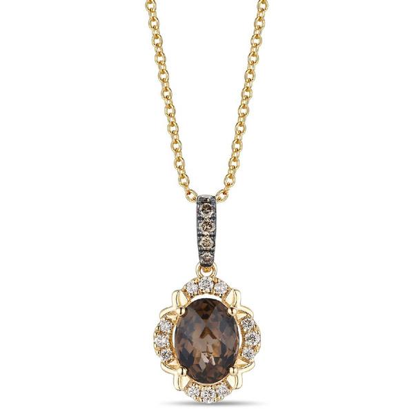 Le Vian(R) Gold Smoky Quartz Nude Diamond Pendant - image 