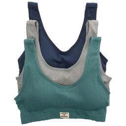 Womens Lucky Brand 3pk. Scallop Band Comfort Bras - LVD95151