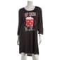 Womens Jaclyn 3/4 Sleeve Hot Cocoa Weather Nightshirt - image 2