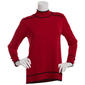 Womens Retrology Mock Neck Sweater with Piping - image 6