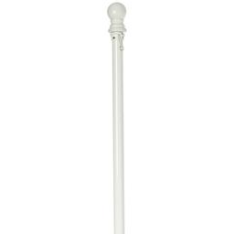 69 White Metal House Flag Pole
