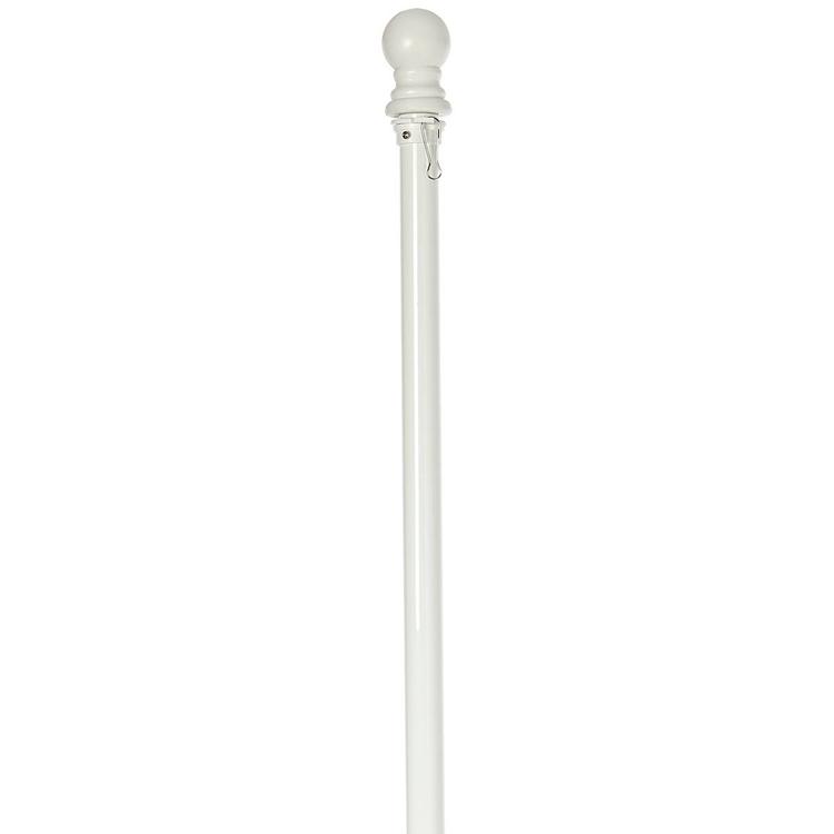 69 White Metal House Flag Pole
