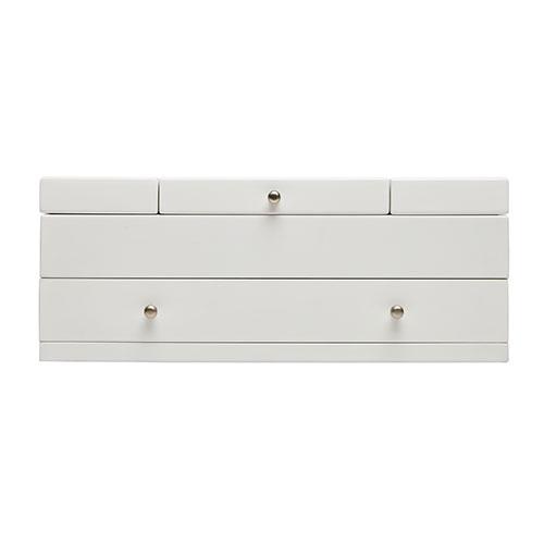 Mele & Co. Everly Wooden Triple Lid Jewelry Box