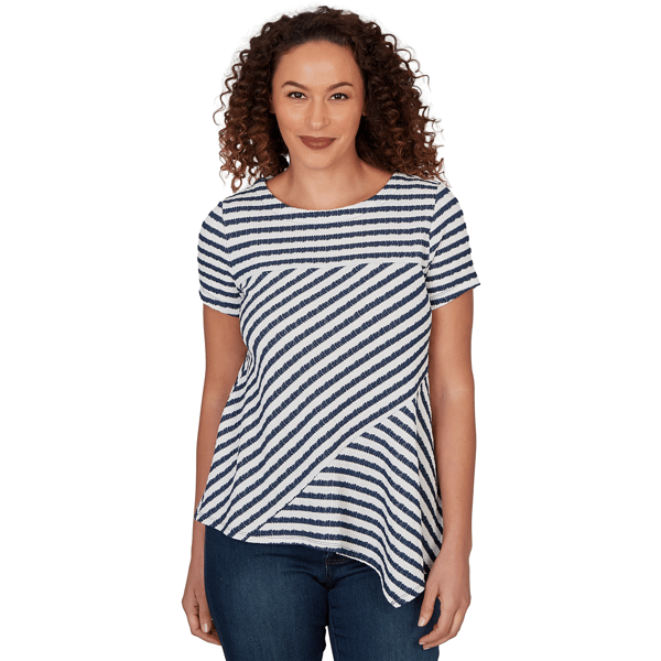 Womens Skyes the Limit Summer Spice Stripe Knit Blouse - image 