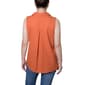 Womens NY Collection Sleeveless Collared Button Down Blouse - image 3