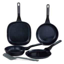 BergHOFF Stone+ 5pc. Nonstick Ceramic Specialty Pan Set