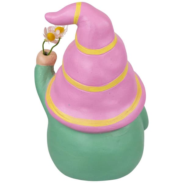 Northlight Seasonal Gnome Holding Flowers Spring Figurine