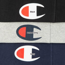 Mens Champion Screened Logo Jersey Knit Active Shorts