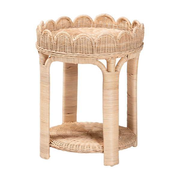 bali & pari Latoya Natural Rattan End Table - image 