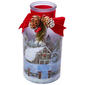 Transpac Christmas Snowy Farm Glass Jar Decor - image 1